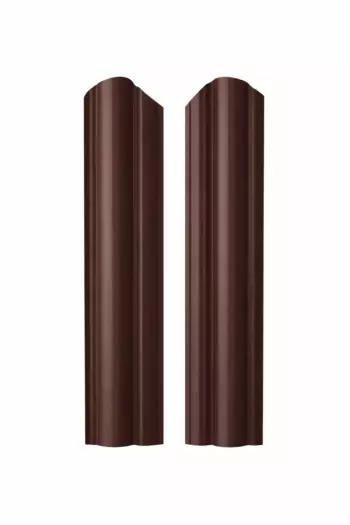 Штакетник коричневый RAL 8017 М-образный 1800-112-0,45